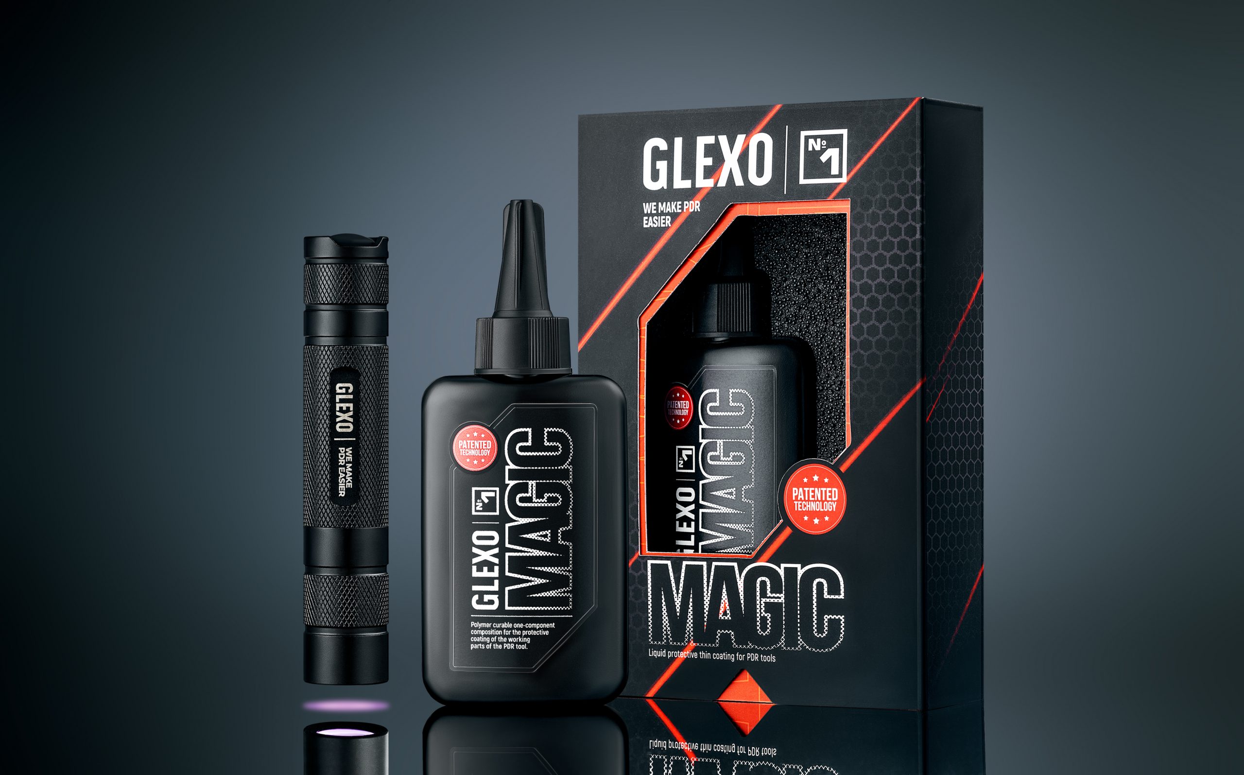 Glexo Magic Set V2 UV coating for PDR tools