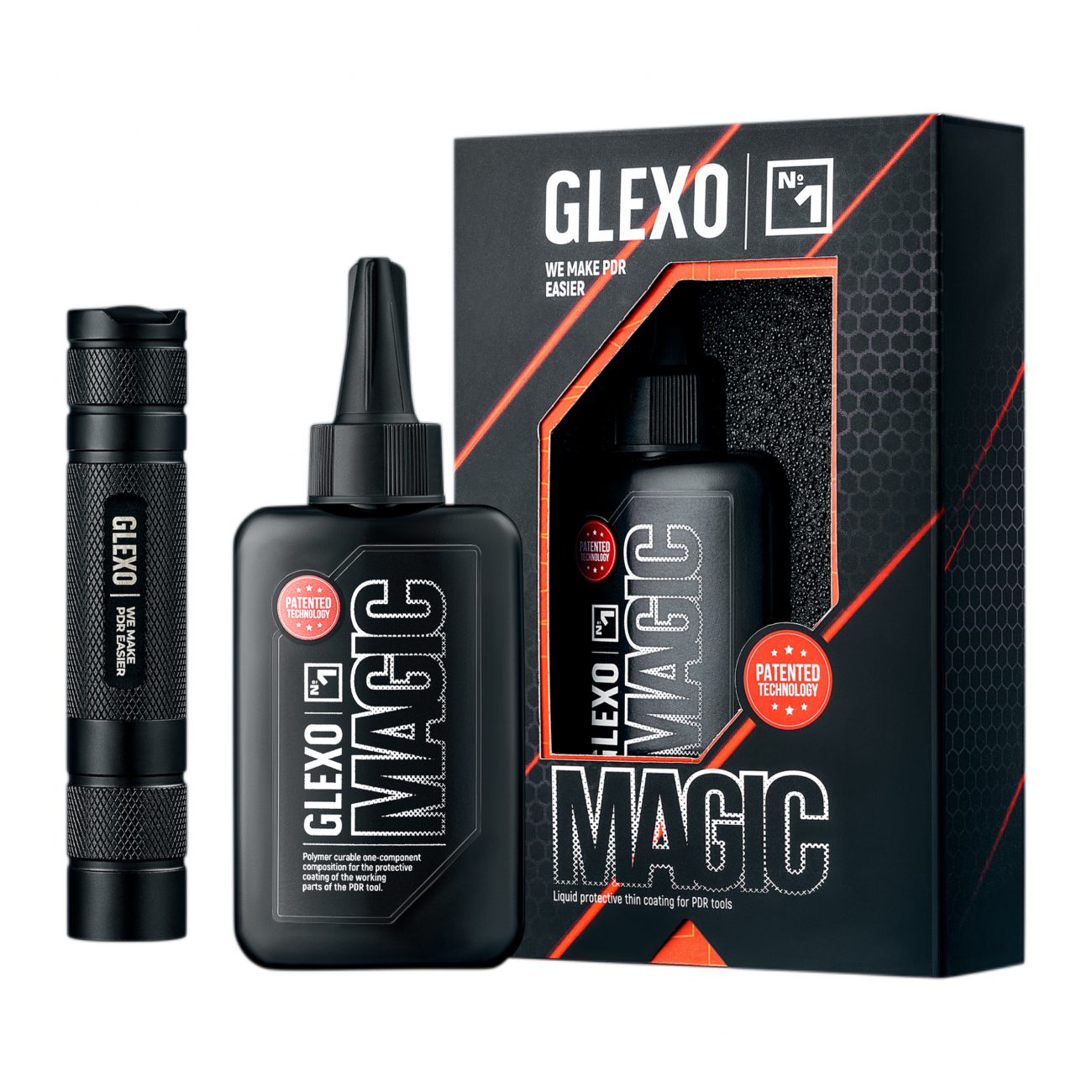 Glexo Magic Set V2 protective coating for paintless dent repair tools
