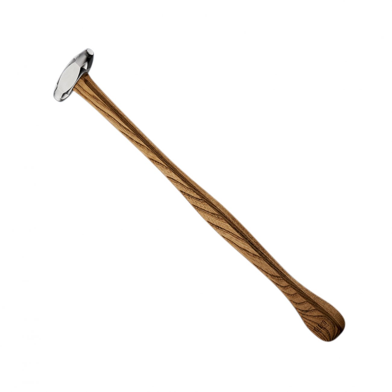 Glexo PDR hammer polished steel head detail