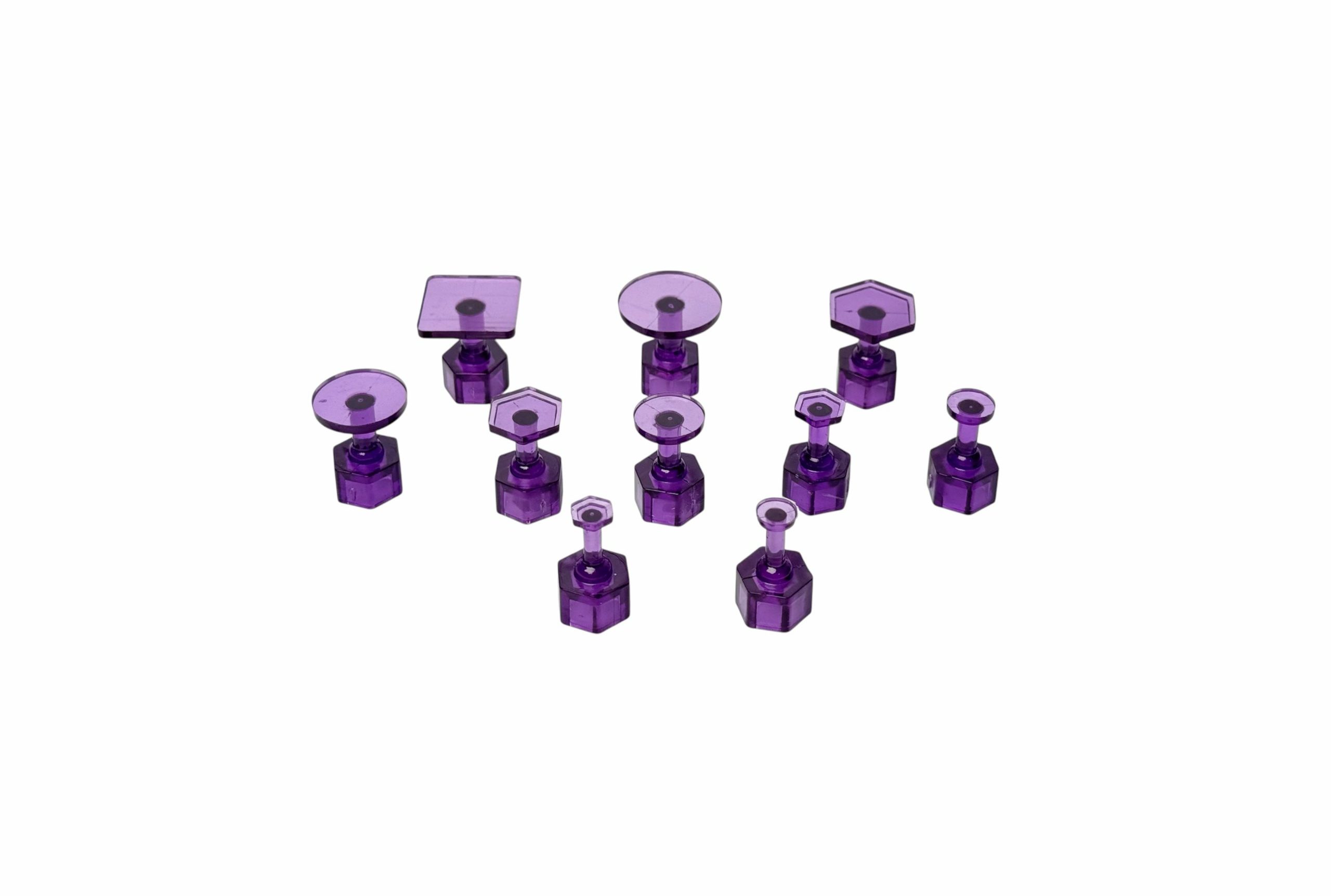 PDR glue tabs for paintless dent repair