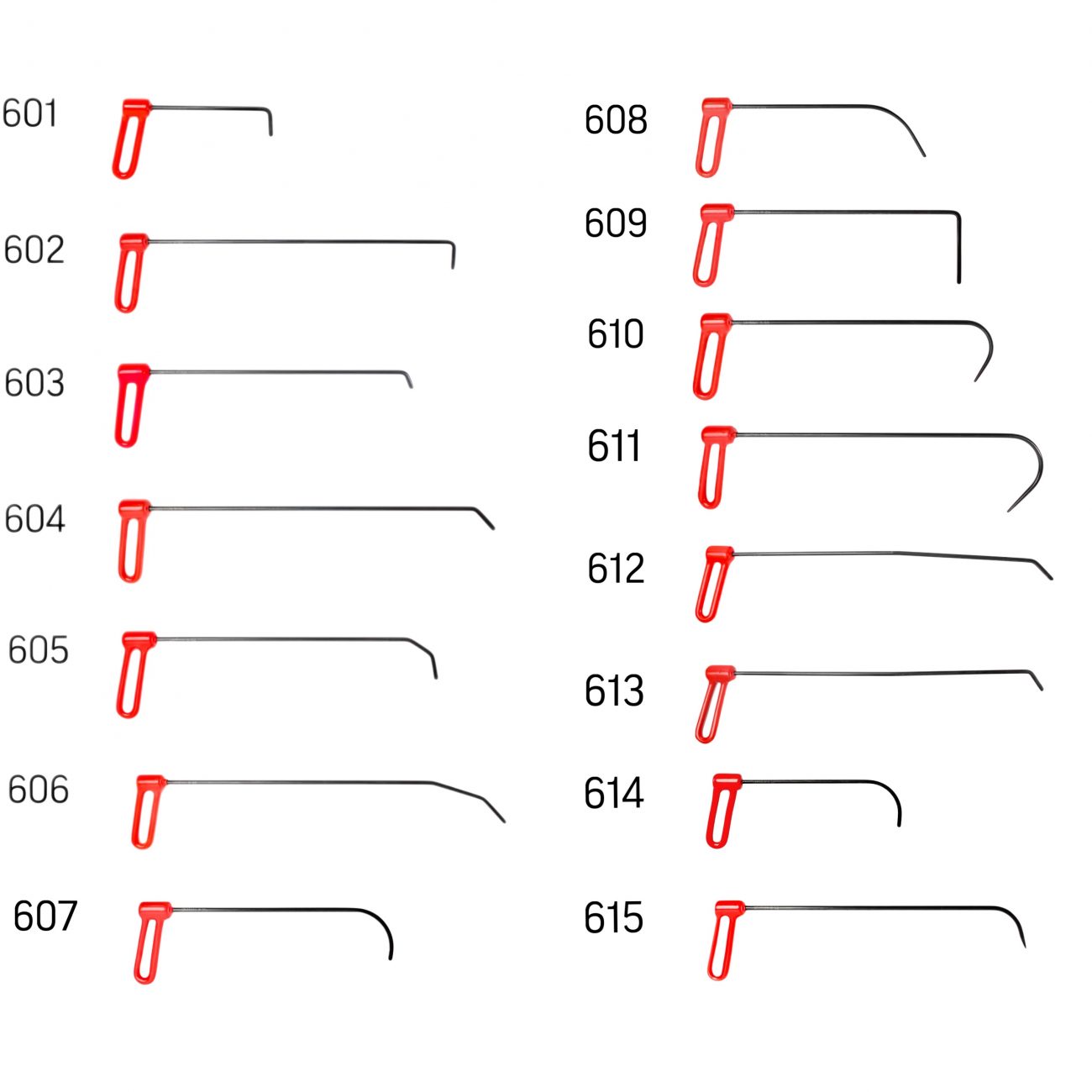 Carepoint PDR Tool Set 6mm 15 pcs for paintless dent repair