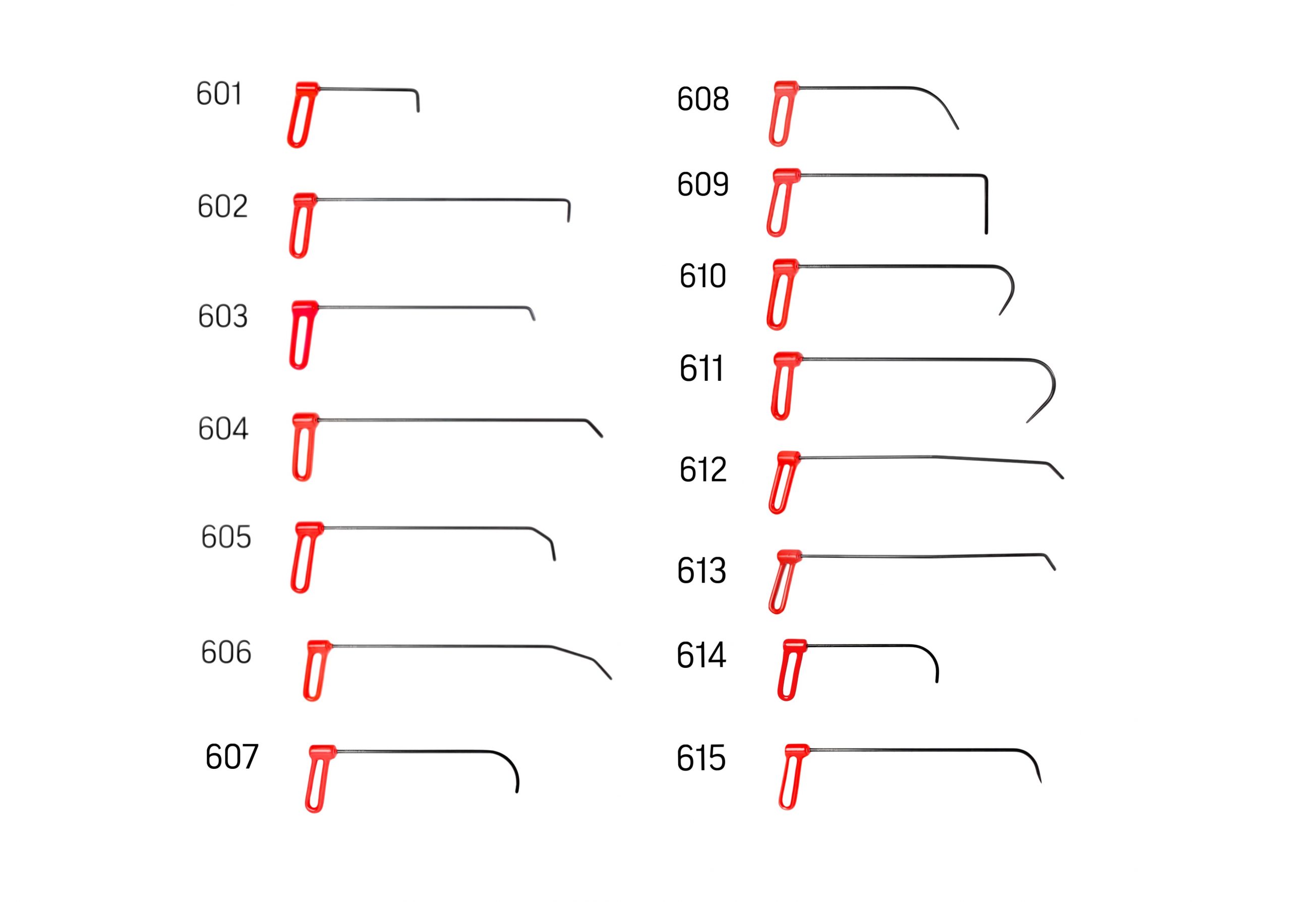 Carepoint PDR Tool Set 6mm 15 pcs for paintless dent repair